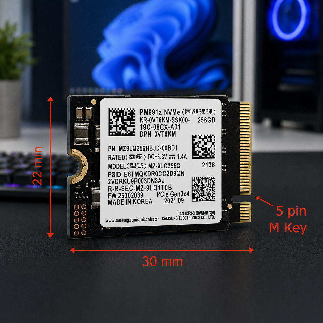 Samsung 256GB M.2 SATA SSD Refurbished | SATA III Internal Solid State Drive | High-Speed Storage Upgrade