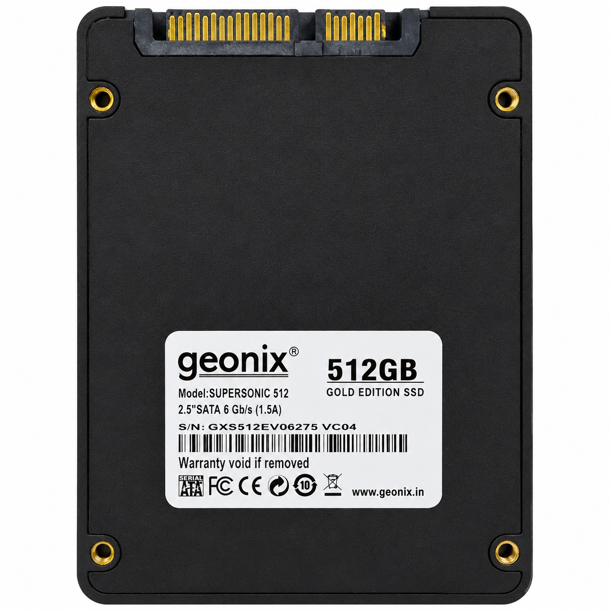 Geonix Gold 512GB SATA III SSD | 2.5 Inch Internal Solid State Drive | Laptop & Desktop Compatible