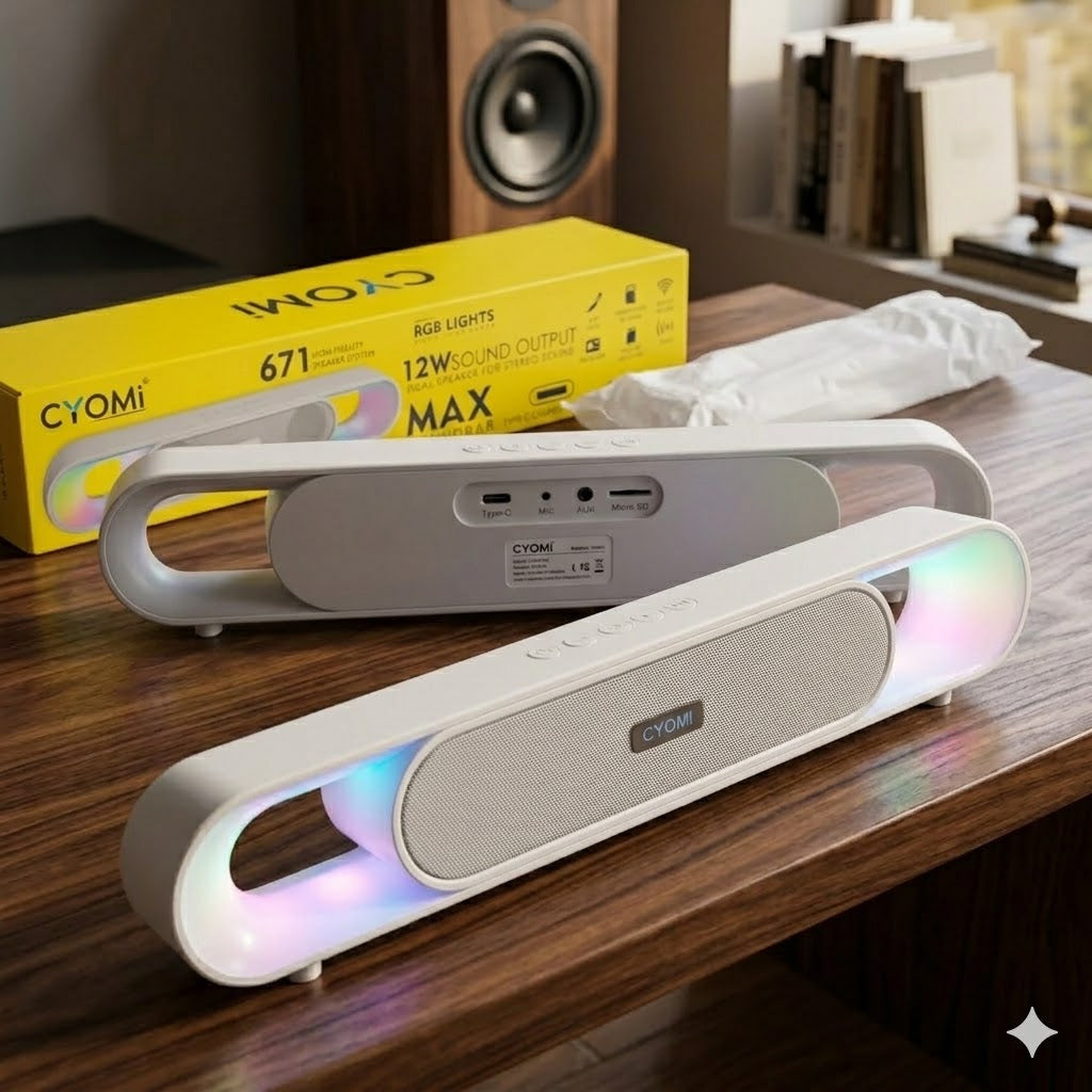 Cyomi 671 Multimedia Speaker | Portable Stereo Speaker | Wireless Audio System