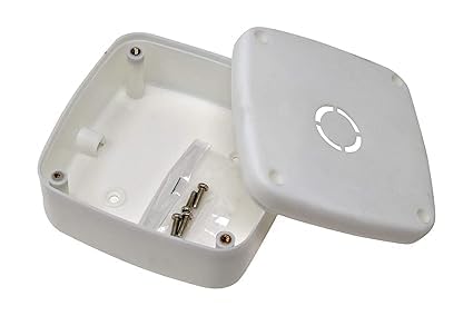 Generic | PVC Square Junction Box 4x4 Inch | CCTV Camera Mounting Box | White | Pack of 10