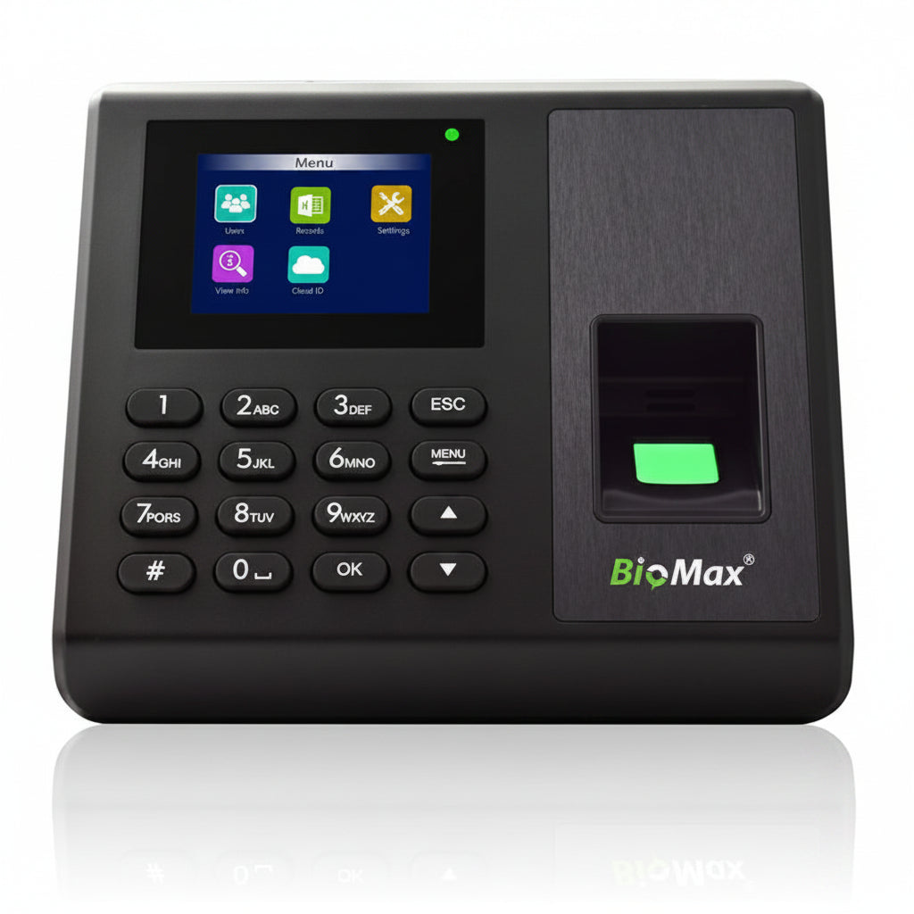 N-K30 Biomax Biometric Attendance System – Fingerprint & RFID Authentication | Reliable Time & Attendance Management