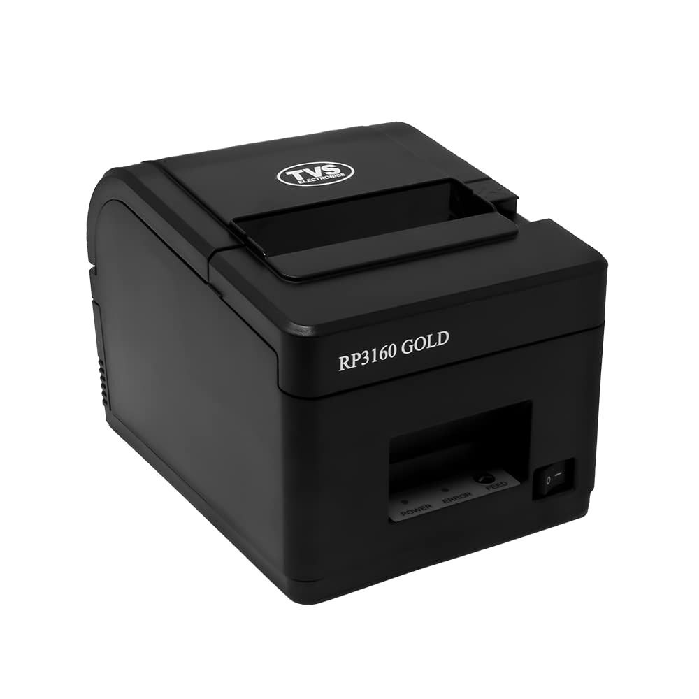 TVS Electronics | RP 3160 Gold Thermal Receipt Printer | 203 DPI | USB | 80mm | 160mm/s | Black