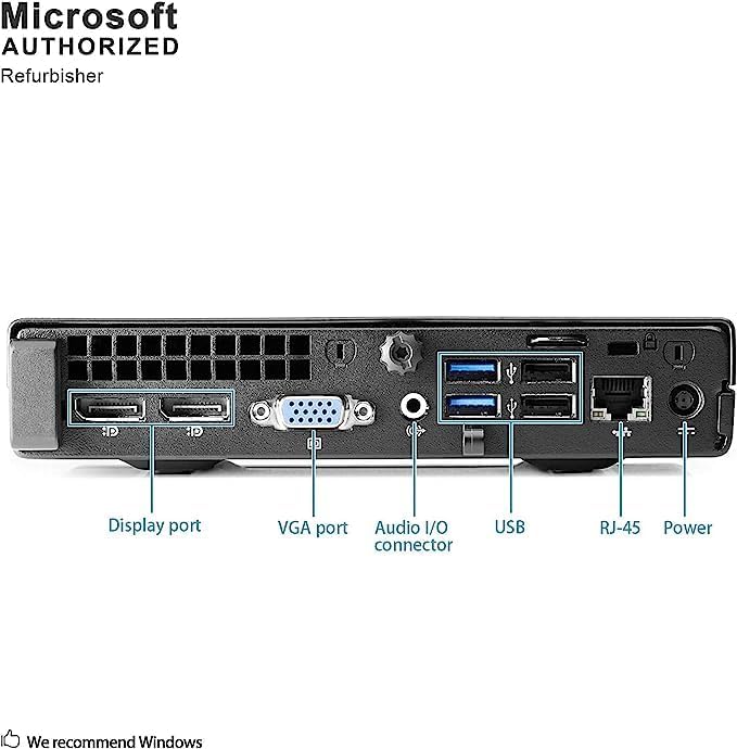 HP | EliteDesk 705 G1 Refurbished Business Desktop | AMD A8 Processor | 8GB RAM | 256GB SSD | Windows 11