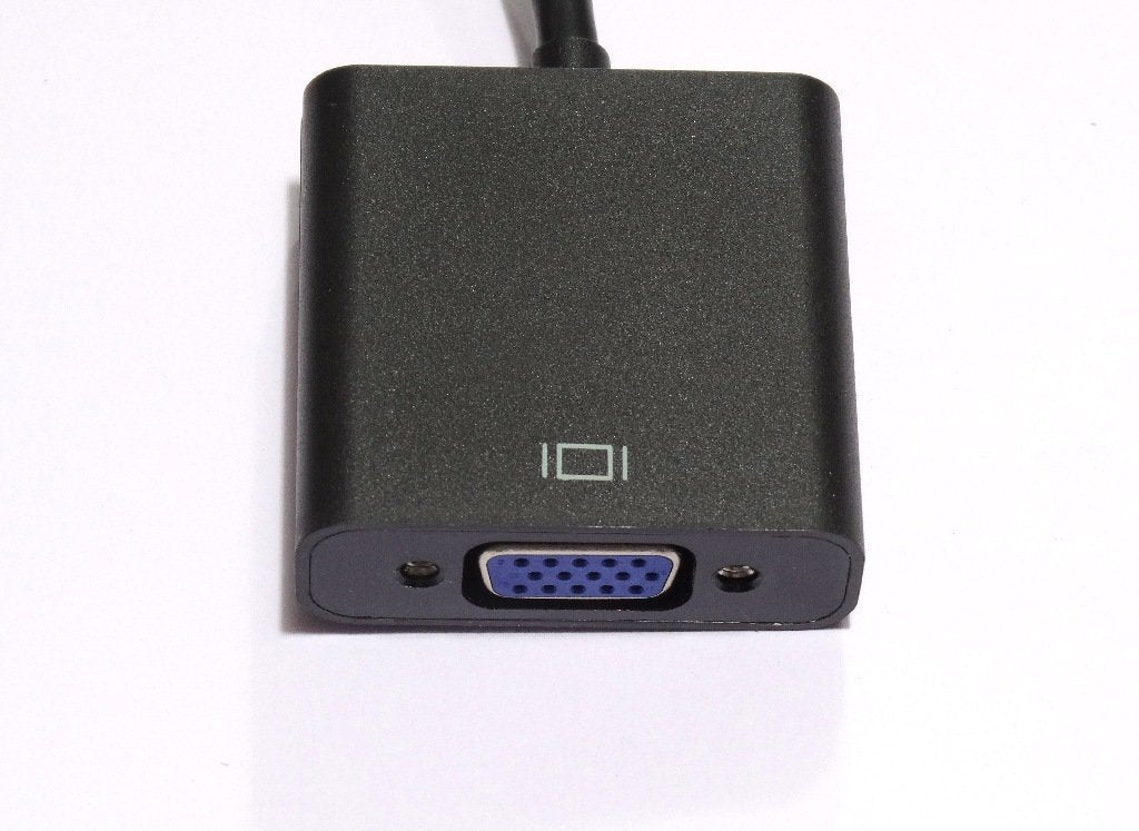 Technotech | DisplayPort to VGA Adapter | DP Male to VGA Female Converter | Plug & Play | Black