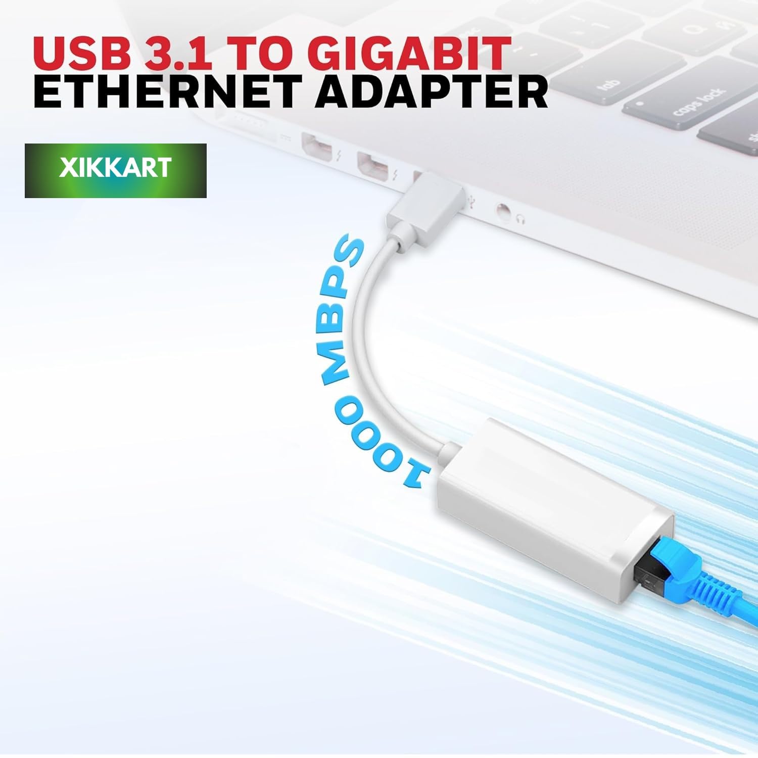 USB 2.0 to LAN Ethernet Adapter | USB to RJ45 Network Cable Adapter | Fast Ethernet USB LAN Converter