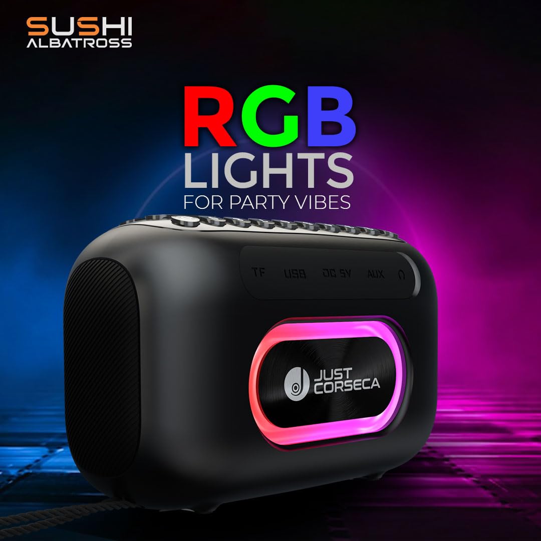 Just Corseca JST616 Bluetooth Multimedia Speaker | Portable Stereo Wireless Speaker
