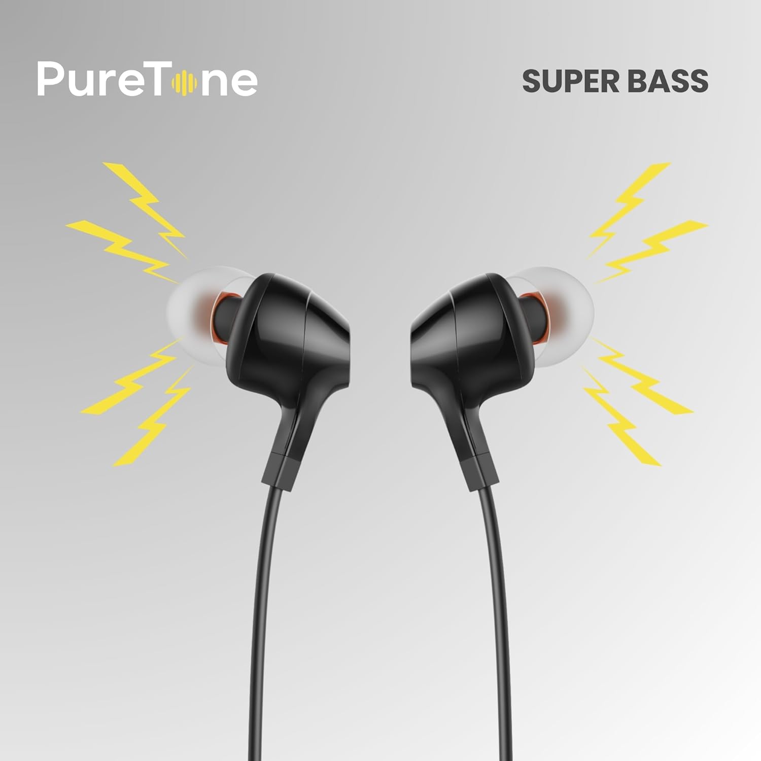OOGE Beat 11 Wired Earphones with Mic | 3.5mm In-Ear Headset | Stereo Bass Earphones for Mobile & Laptop