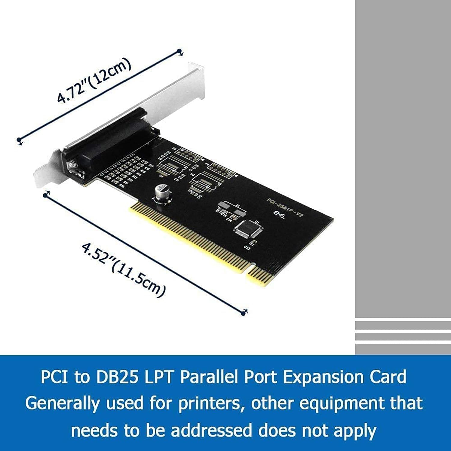 Enter PCI Parallel Port Card | PCI LPT Expansion Card | Printer Port Interface Adapter for Desktop PC