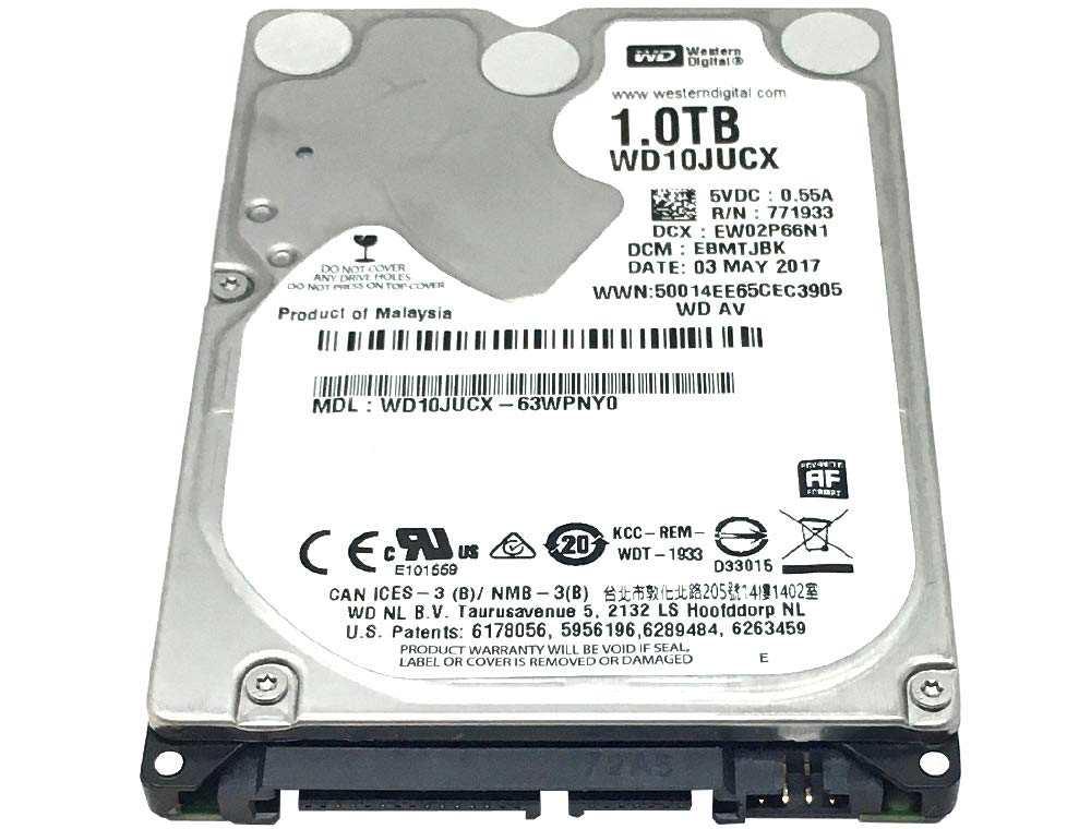 Western Digital | 2.5" SATA Internal Hard Drive | WD10JUCX-PS-3YR | 1TB | 5400RPM | 16MB Cache | PS4 Compatible