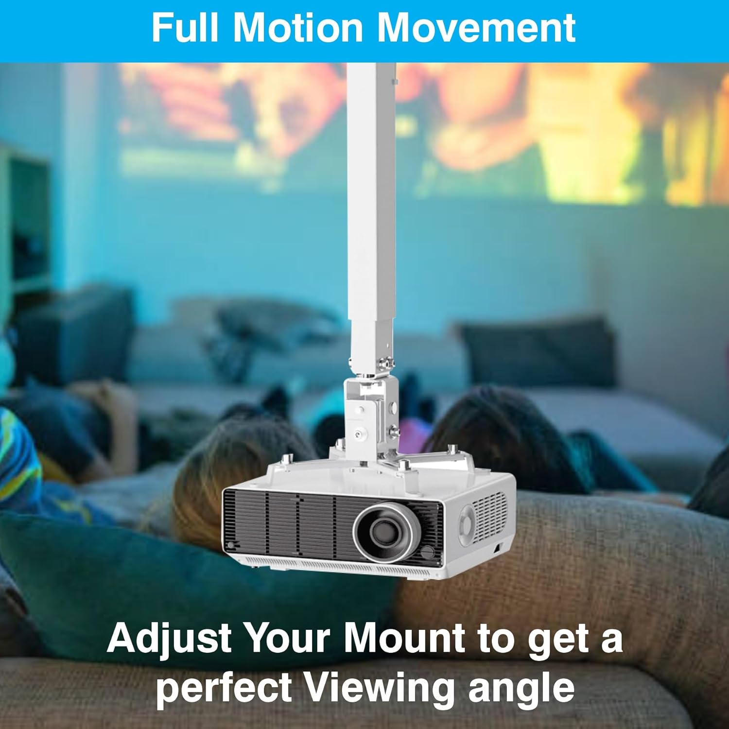 Projector Wall Mount 2244 | Adjustable Projector Mount Bracket | Universal Wall Mount Stand