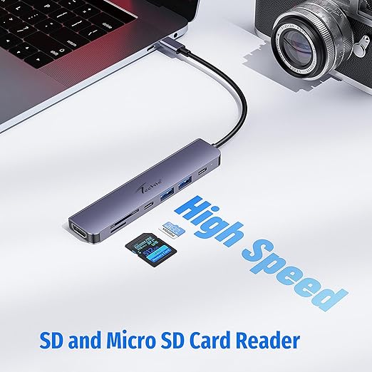 Techie | Type-C 7-in-1 Hub | HUBTC16 | Universal Compatibility