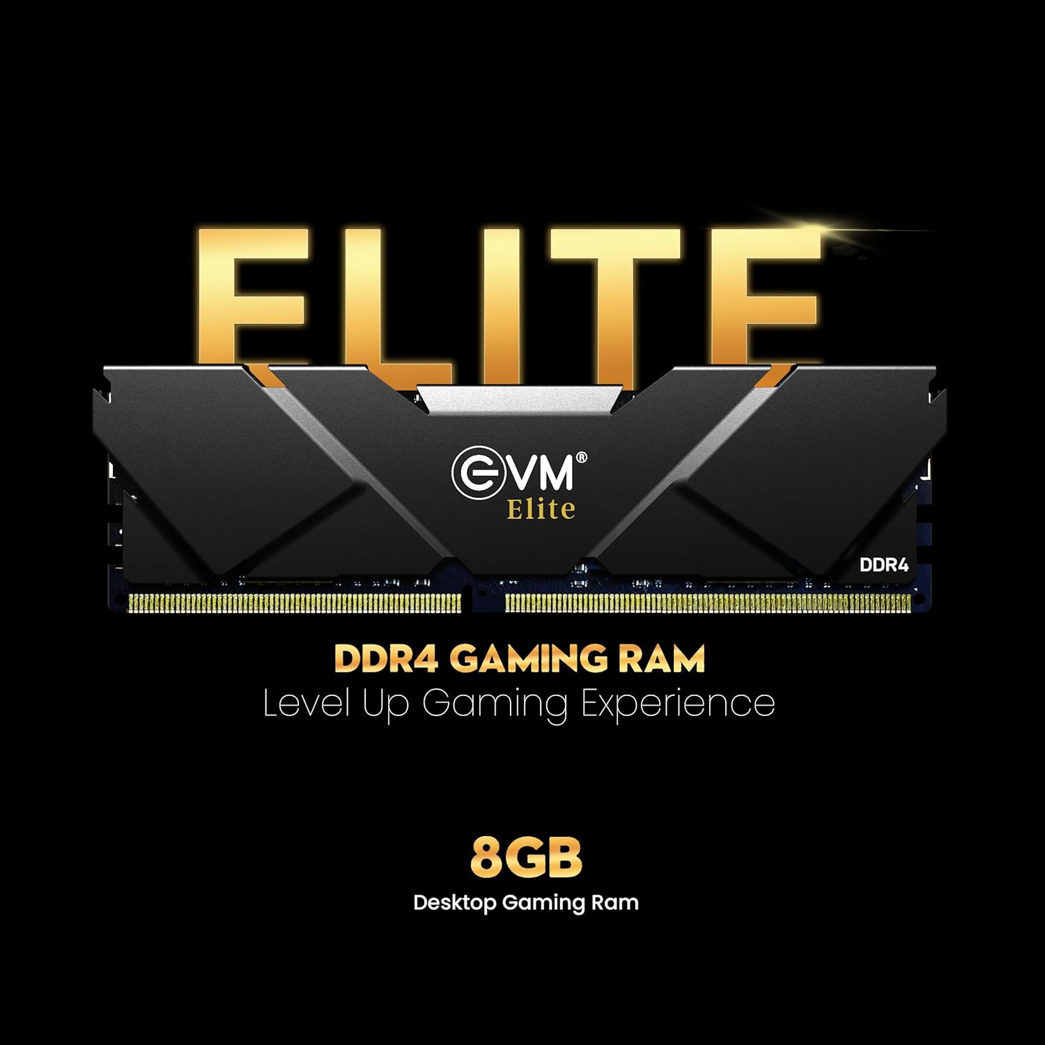 EVM | Elite 8GB DDR4 Desktop Gaming RAM | 3200MHz UDIMM | 288-Pin | Intel XMP & AMD EXPO | EE8G32DT