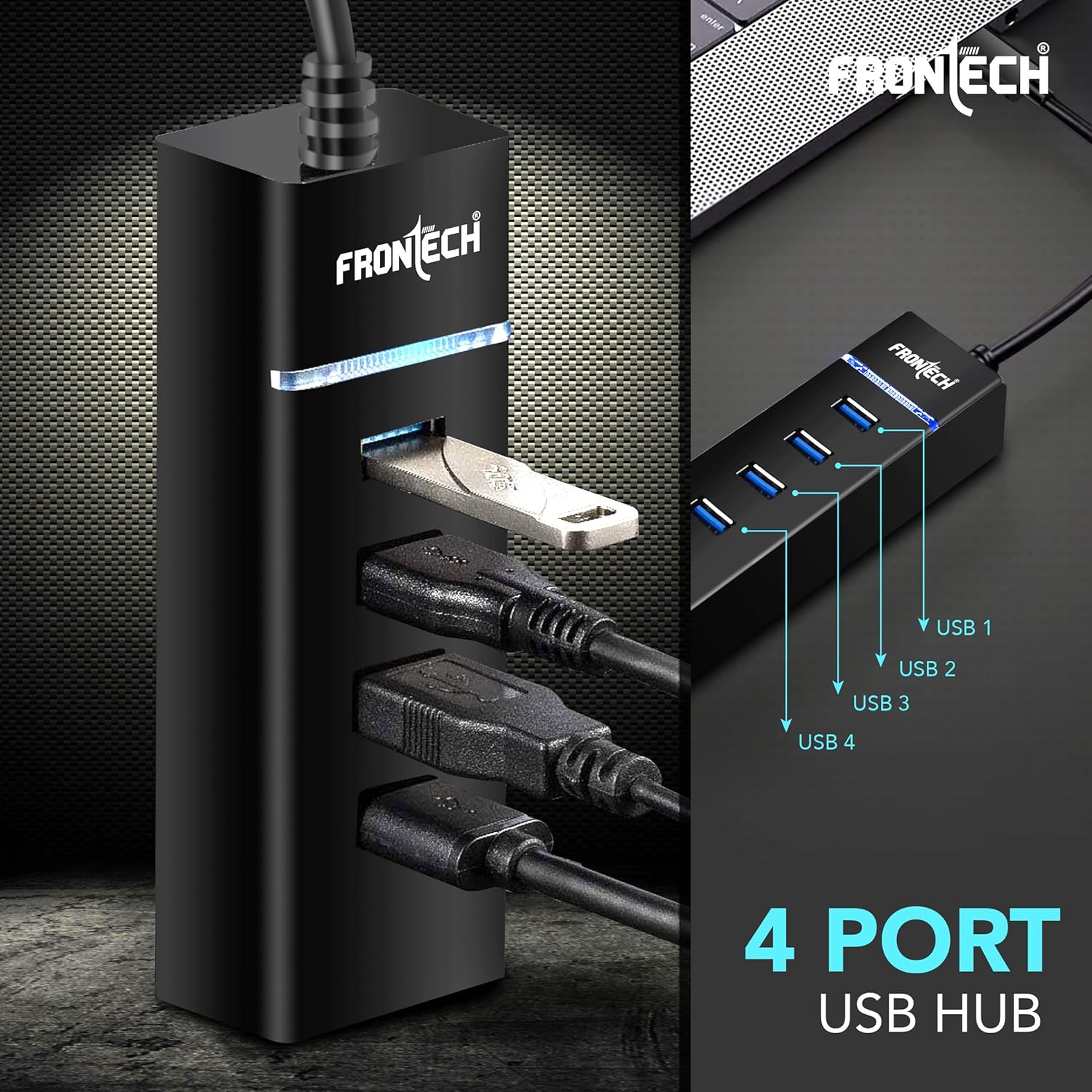 FORNTECH | USB Hub | NC-0013_4PORT HUB | 4-Port USB Hub