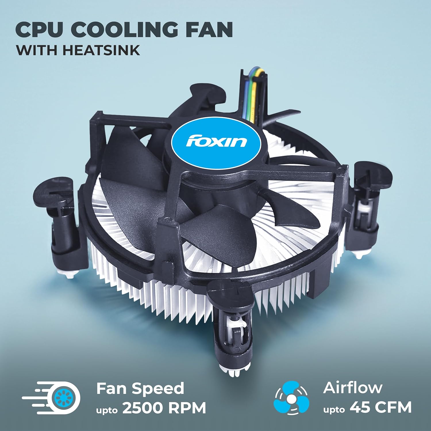 Frontech | CPF-0001 CPU Cooling Fan | Intel LGA 775 Compatible | Desktop Processor Cooler
