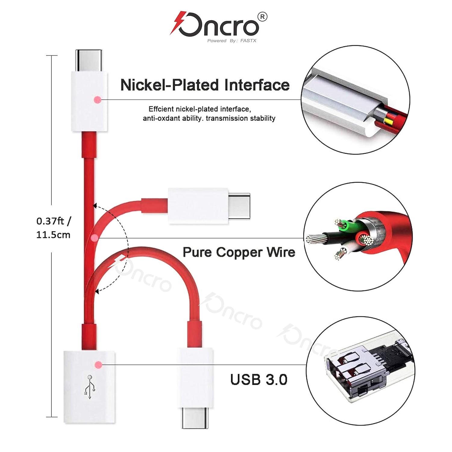 OnePlus TC02W Type-C OTG Converter | USB-C OTG Adapter | Fast Data Transfer Connector