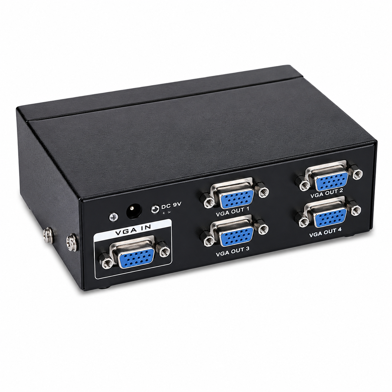 4 Port VGA Splitter 200MHz VGA-2004 | VGA Video Distribution Amplifier | Monitor Display Splitter