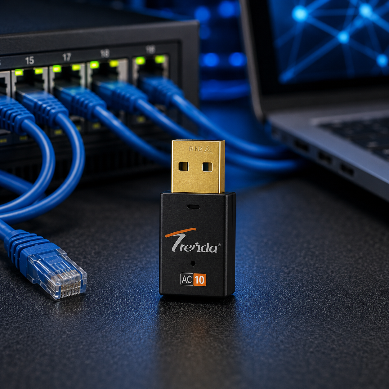 Techie TC-WEA602S WiFi + Bluetooth USB Dongle | Dual Band Wireless Adapter | USB WiFi Bluetooth Receiver