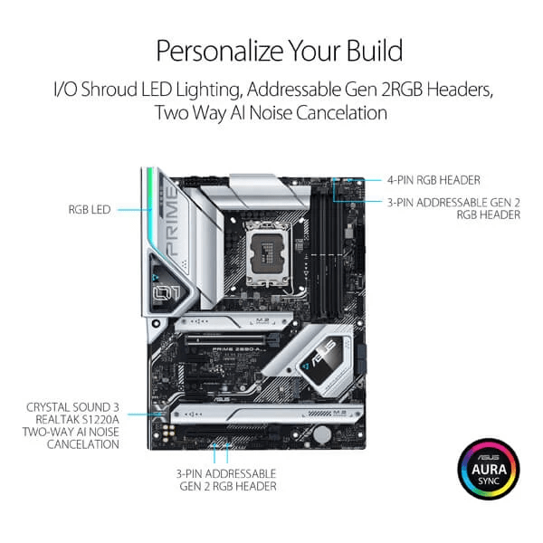 ASUS Prime Z690-A ATX Intel Motherboard (12th/13th/14th Gen)