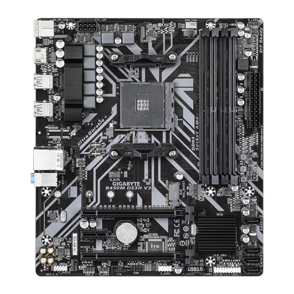 Gigabyte B450M DS3H V3 AM4 mATX DDR4 Motherboard