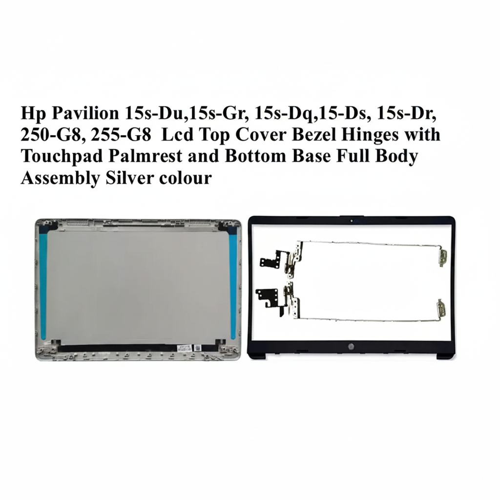 HP | LCD Top Cover with Bezel & Hinges | 15S-DU | Pavilion 15S-DU 15S-GR 15S-DQ 15-DS 15S-DR 250-G8 255-G8