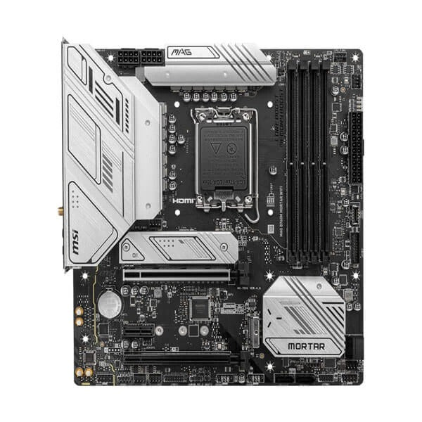 MSI MAG B760M Mortar WiFi Motherboard – Compatible with Intel 12th, 13th & 14th Gen CPUs