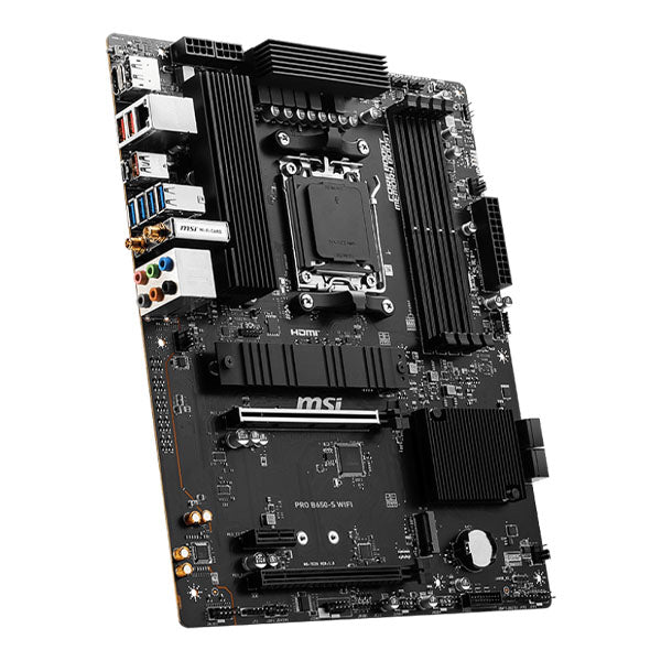 MSI PRO B650-S WiFi Motherboard – AMD AM5, Supports Ryzen 7000 Series, DDR5, ATX