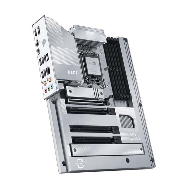MSI PRO Z890-S WiFi PZ ATX Motherboard – LGA 1851, DDR5, PCIe 5.0, White, Intel 13th/14th Gen CPUs