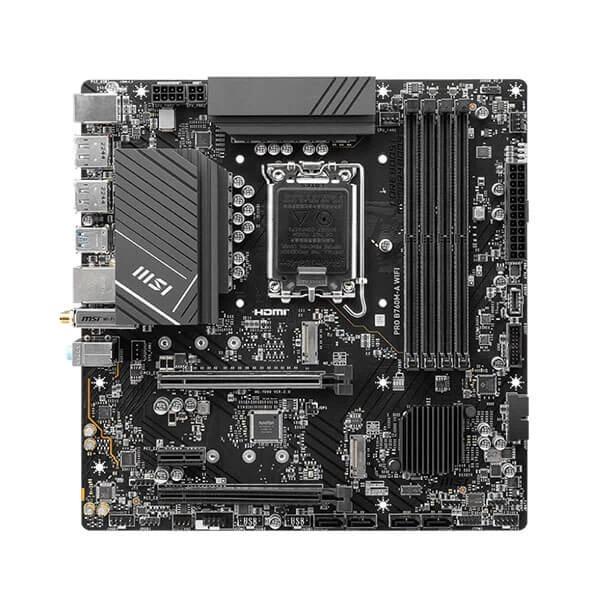 MSI PRO B760M-A WiFi DDR5 Micro-ATX Motherboard LGA 1700 for Intel 12th, 13th & 14th Gen Processors