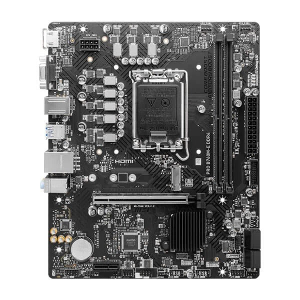 MSI Pro B760M-E DDR4 Motherboard – Supports Intel 12th, 13th & 14th Gen CPUs