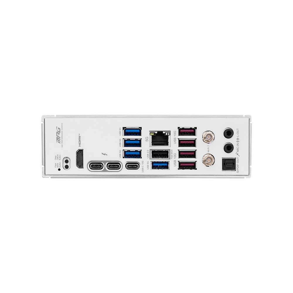 MSI MPG Z890 EDGE Ti WiFi LGA1851 ATX Motherboard – DDR5, PCIe 5.0, WiFi 7, Premium White Gaming