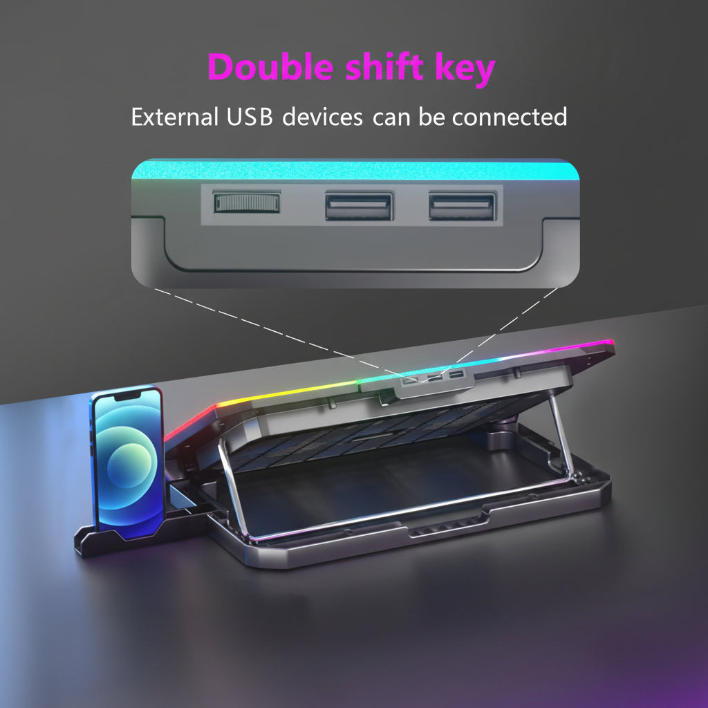 Techie | Laptop Cooling Pad | TCP-XIRGBM | Universal