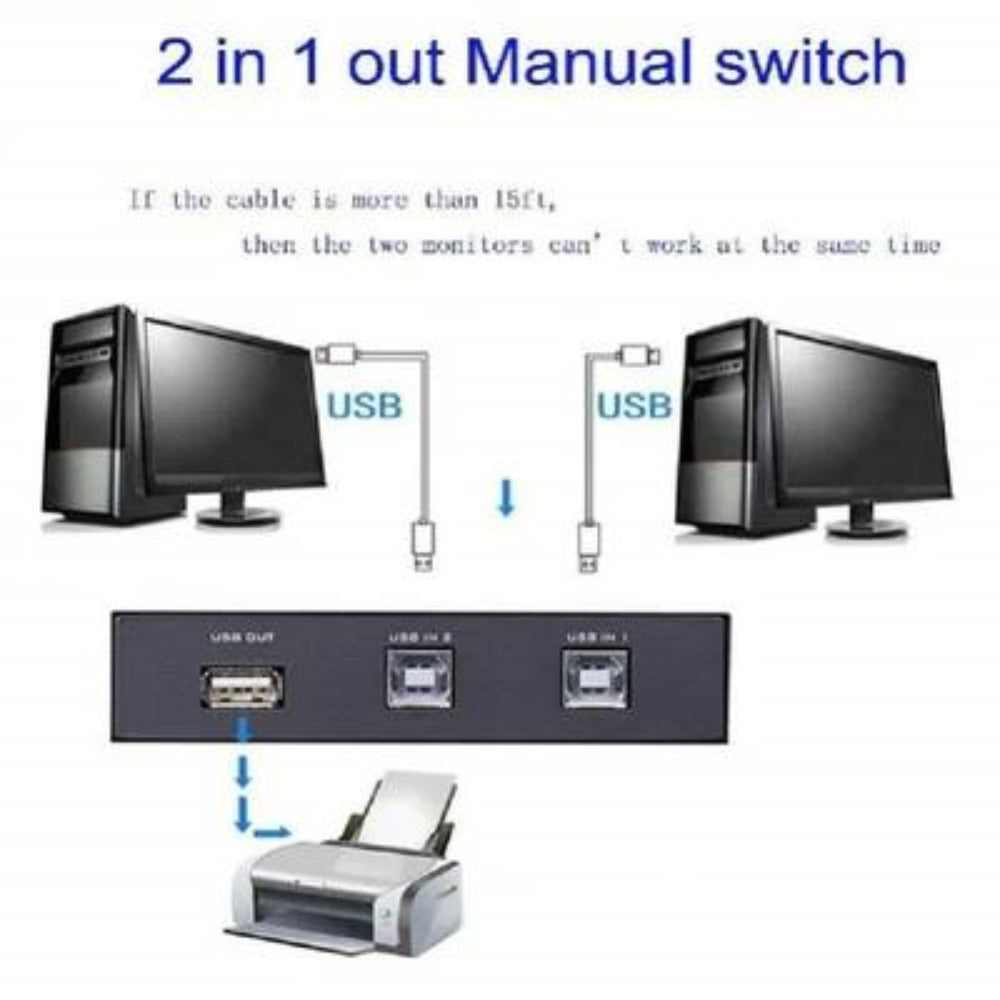 Generic | USB Switch | 2 Port Switch | Universal USB Devices