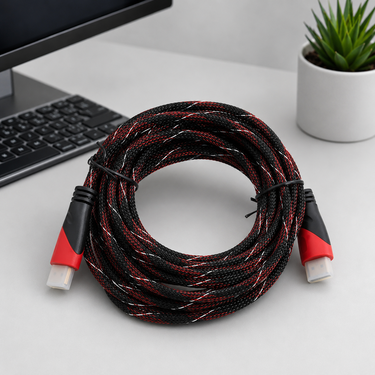 Smacc D039 VGA Cable 5M | VGA Male to Male Monitor Cable | Display Cable for PC & Projector