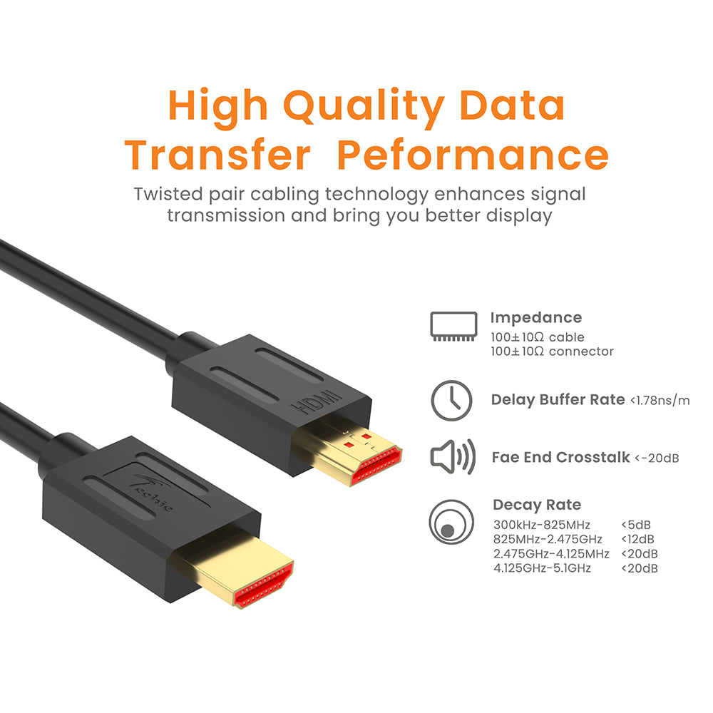 Techie | HDMI Cable | TCHH4K5 | 4K 60Hz 5M