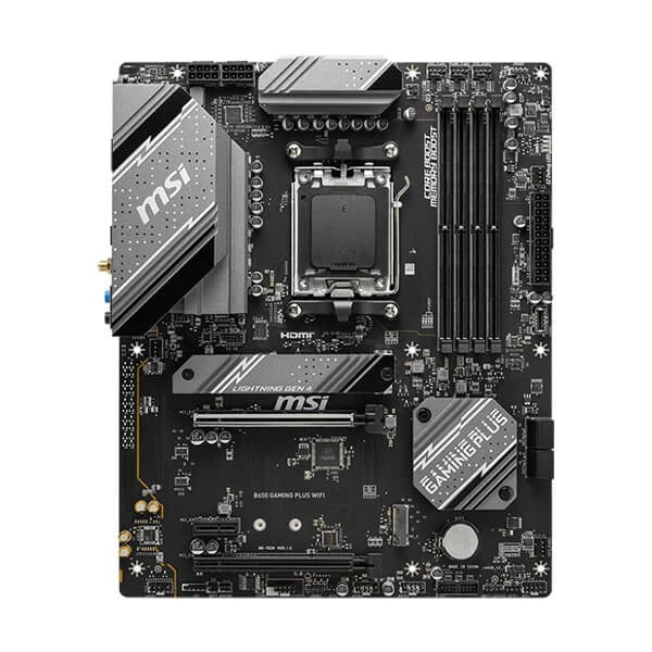 MSI B650 Gaming Plus WiFi Motherboard – AMD AM5, DDR5, Supports Ryzen 7000 Series, ATX