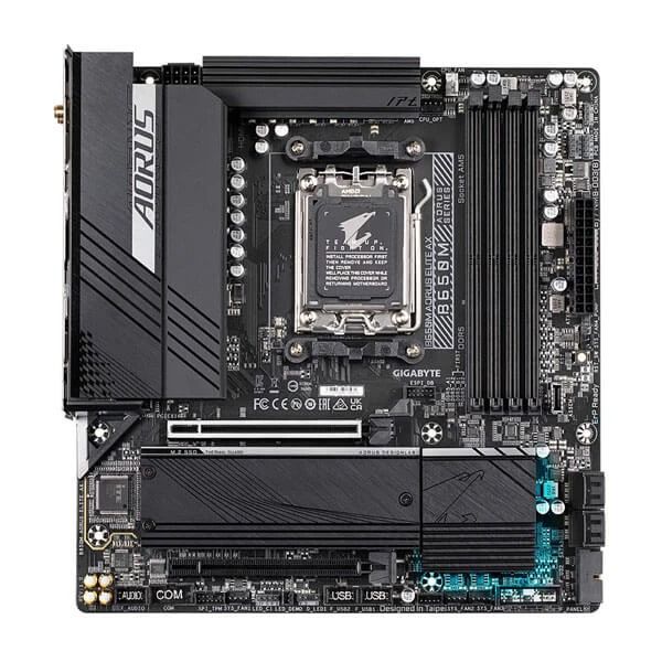 Gigabyte B650M AORUS Elite AX AM5 DDR5 Micro-ATX Motherboard with WiFi 6E – AMD Ryzen 7000 Compatible