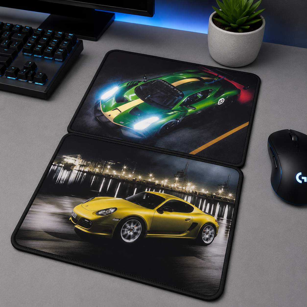 Speed Stich L-11 Mouse Pad | Stitched Edge Mouse Mat | Non-Slip Desk Pad for Office & Gaming