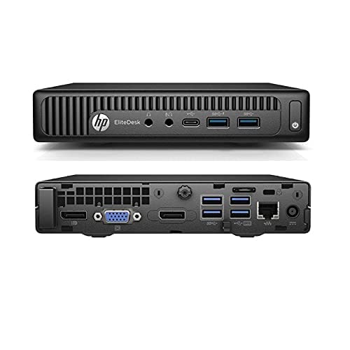 HP | EliteDesk 800 G2 Tiny Refurbished Mini PC | Intel Core i5 6th Gen | 8GB DDR4 | 256GB SSD | Windows 10 Pro