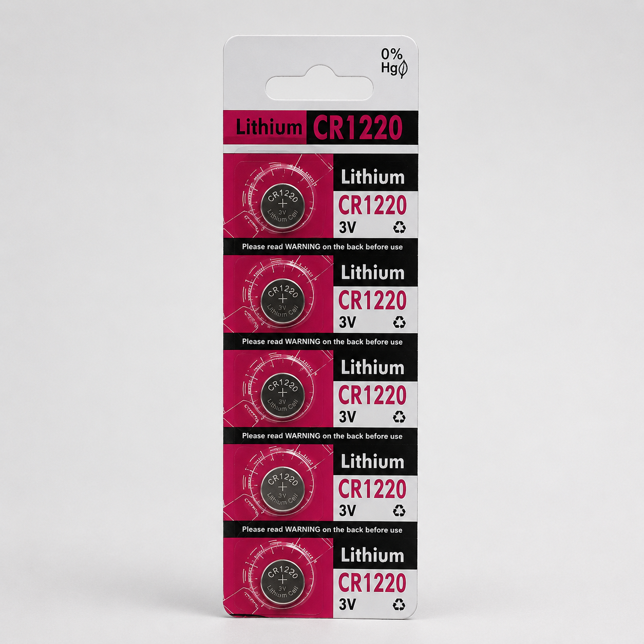 Lithium CR1220 Coin Cell Battery | 3V Micro Lithium Battery | Watch & DVR Battery