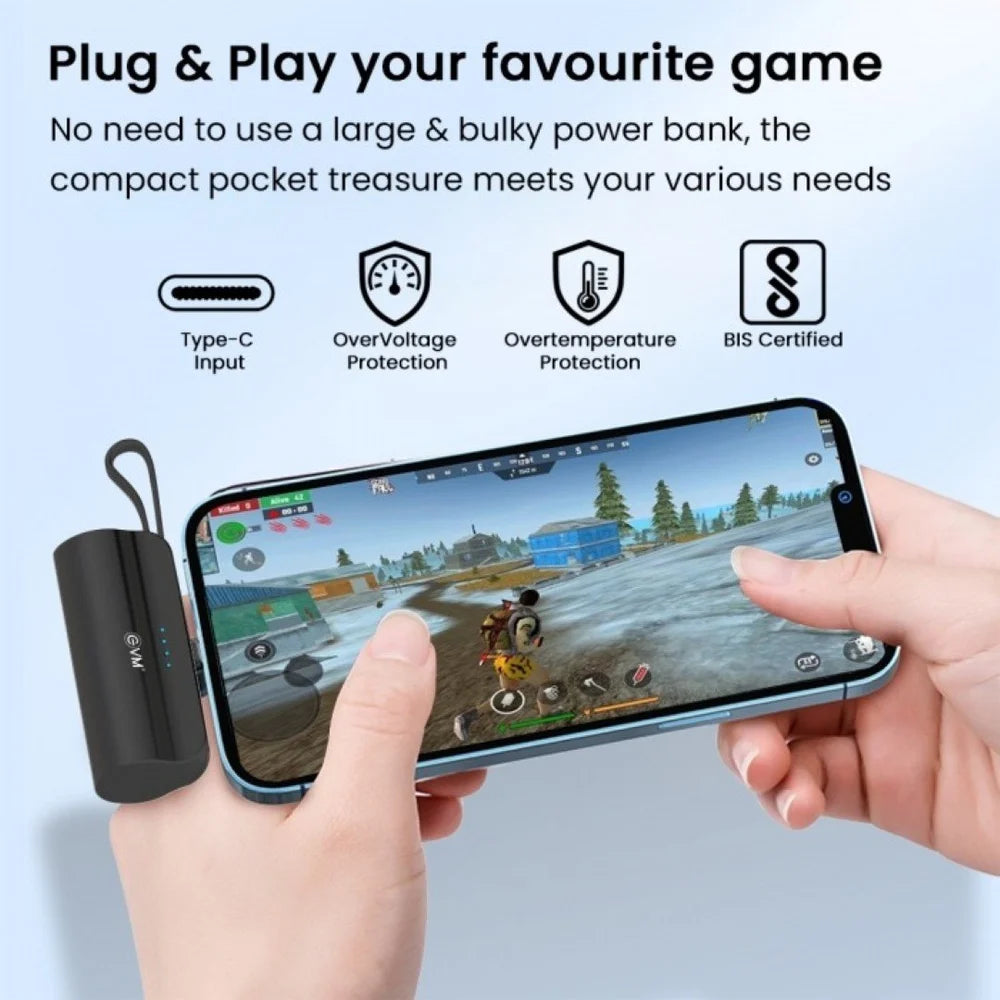 EVM PO309 Mobile Power Bank | Portable Fast Charging Power Bank | Backup Battery Pack
