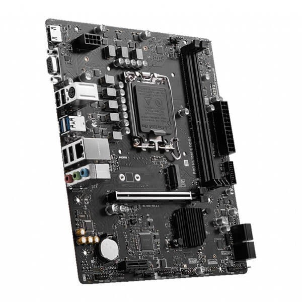 MSI PRO H610M-E DDR4 Motherboard – Intel LGA1700, Supports 12th, 13th & 14th Gen Processors