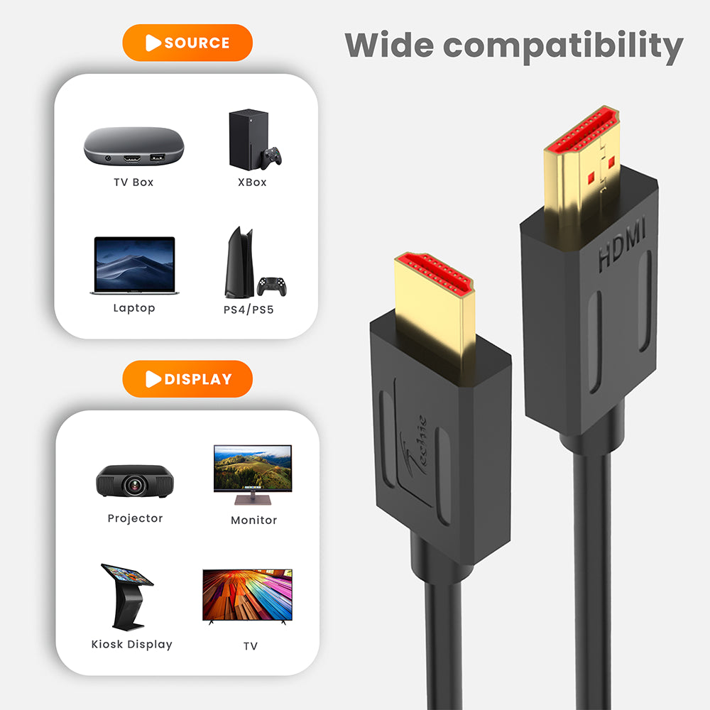 Techie | HDMI Cable | TCHH4K3 | 4K 60Hz 3M