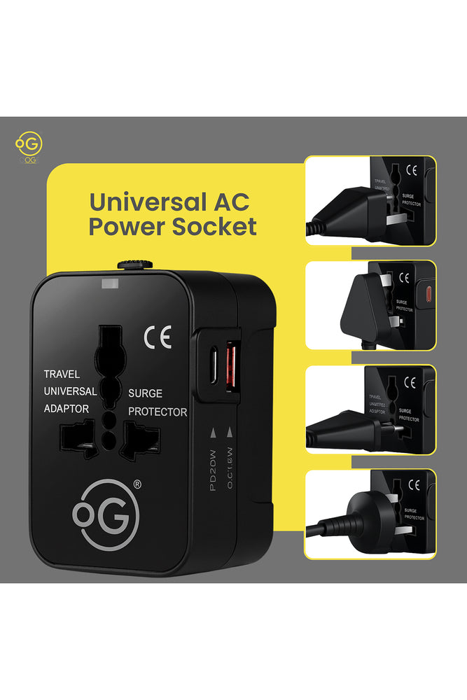 OOGE | Travel Adapter | PowerPort 38W | Universal