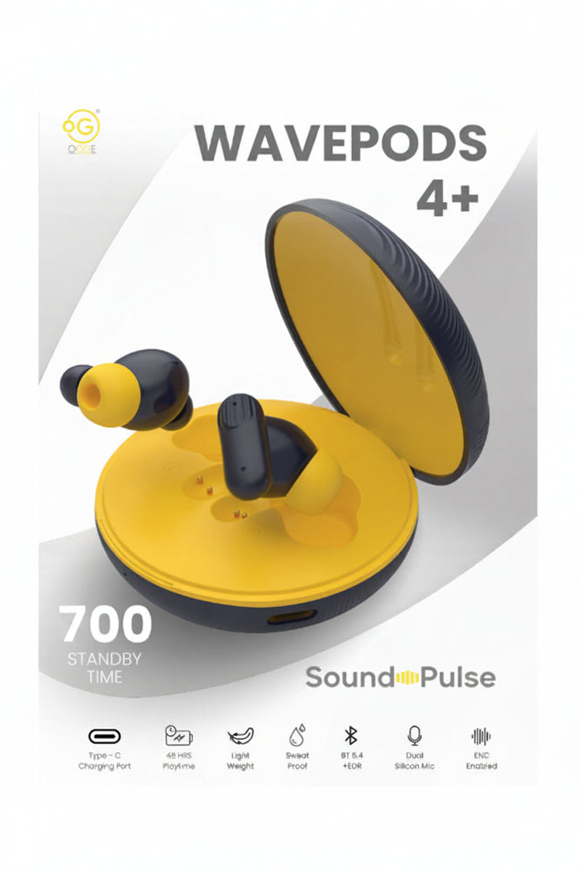 OOGE | Wireless Earbuds | Wavepods 4+ | TWS Bluetooth Earphones