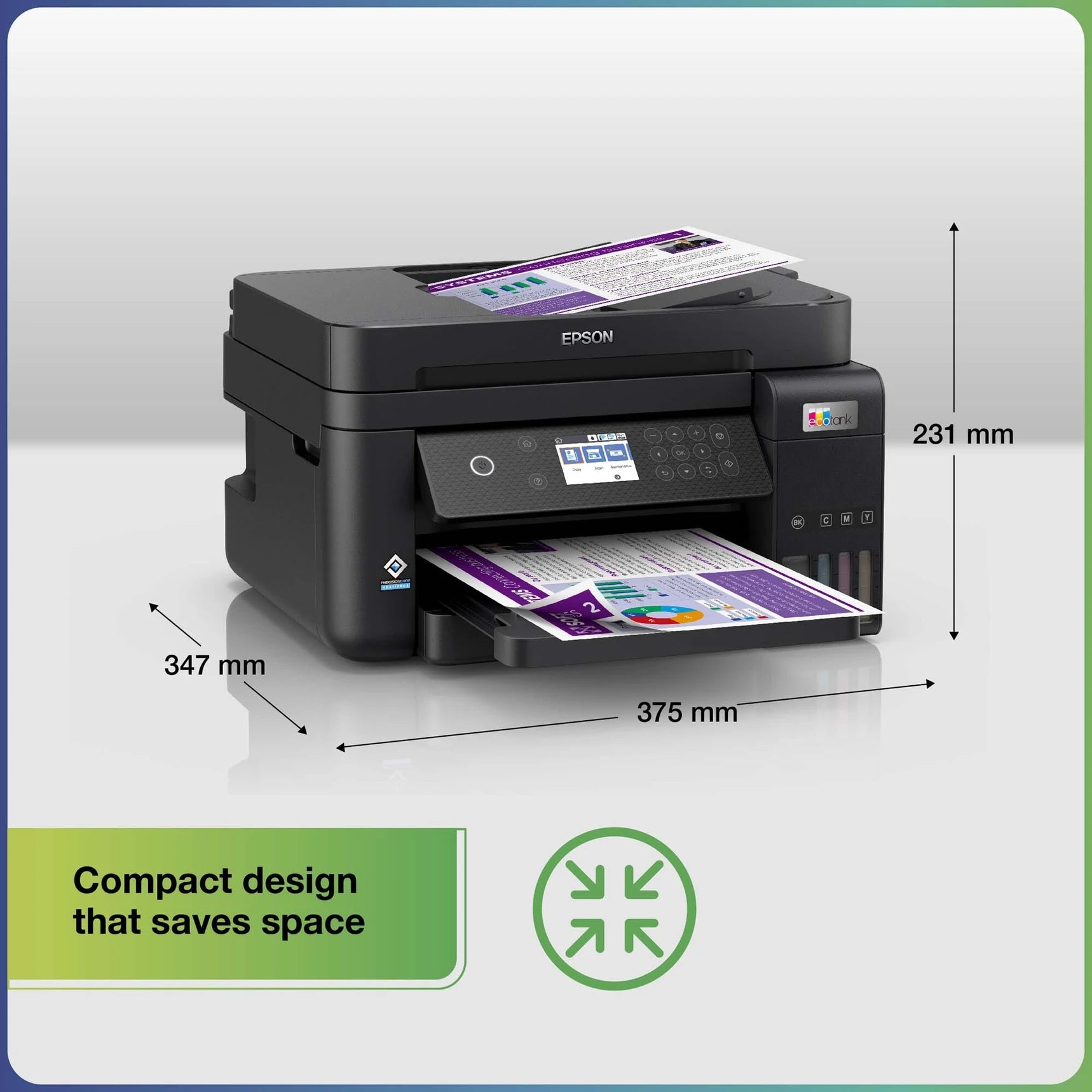 Epson | EcoTank L6270 Refurbished Premium All-in-One Wi-Fi Ink Tank Printer | Print Scan Copy | Auto Duplex | ADF | Ethernet