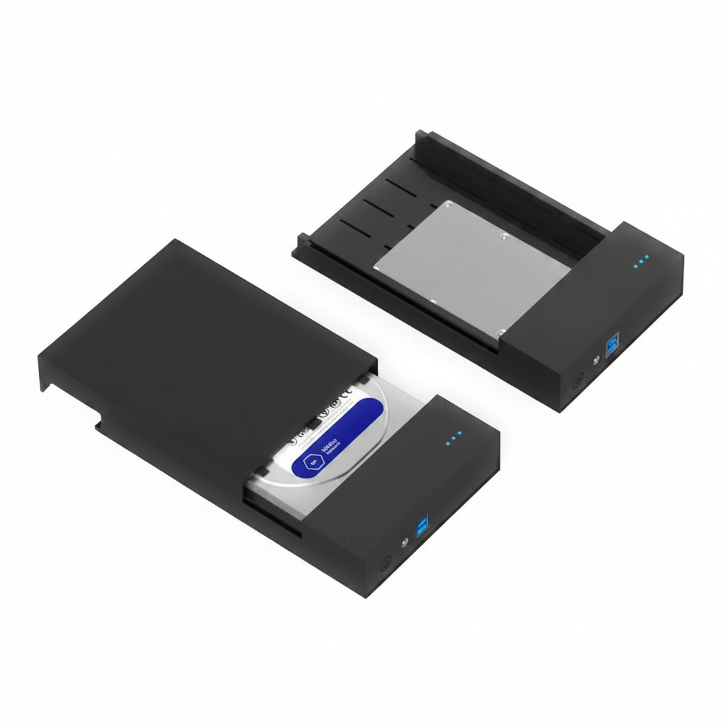 Techie | External HDD SSD Enclosure | TC2.5ENC3B | 2.5 Inch SATA USB 3.0