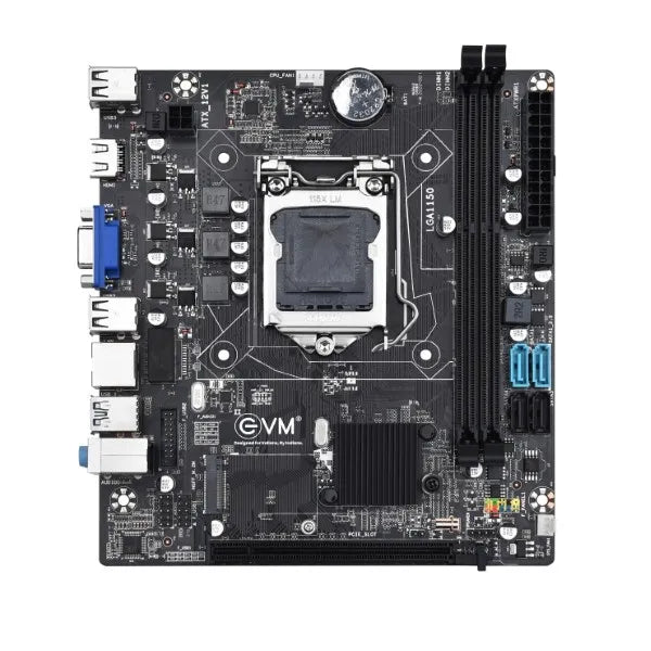 EVM H81JEL Intel H81 DDR3 mATX Motherboard with NVMe Slot (LGA1150)