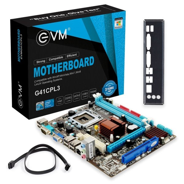 EVM G41CPL3 Intel G41 DDR3 LGA775 mATX Motherboard
