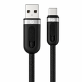 OOGE | Charging Cable | Rope 8 | 100W Fast Charging | Black USB cable with metallic connectors
