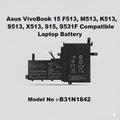 Asus | Laptop Battery | B31N1842 | VivoBook F513 M513 K513 S513 X513 S531F